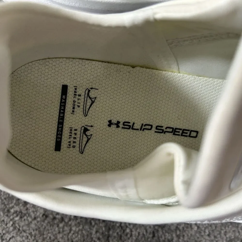 Under Armour SlipSpeed Mega Ripstop Men’s Size 8.5 White BOA Training Shoes